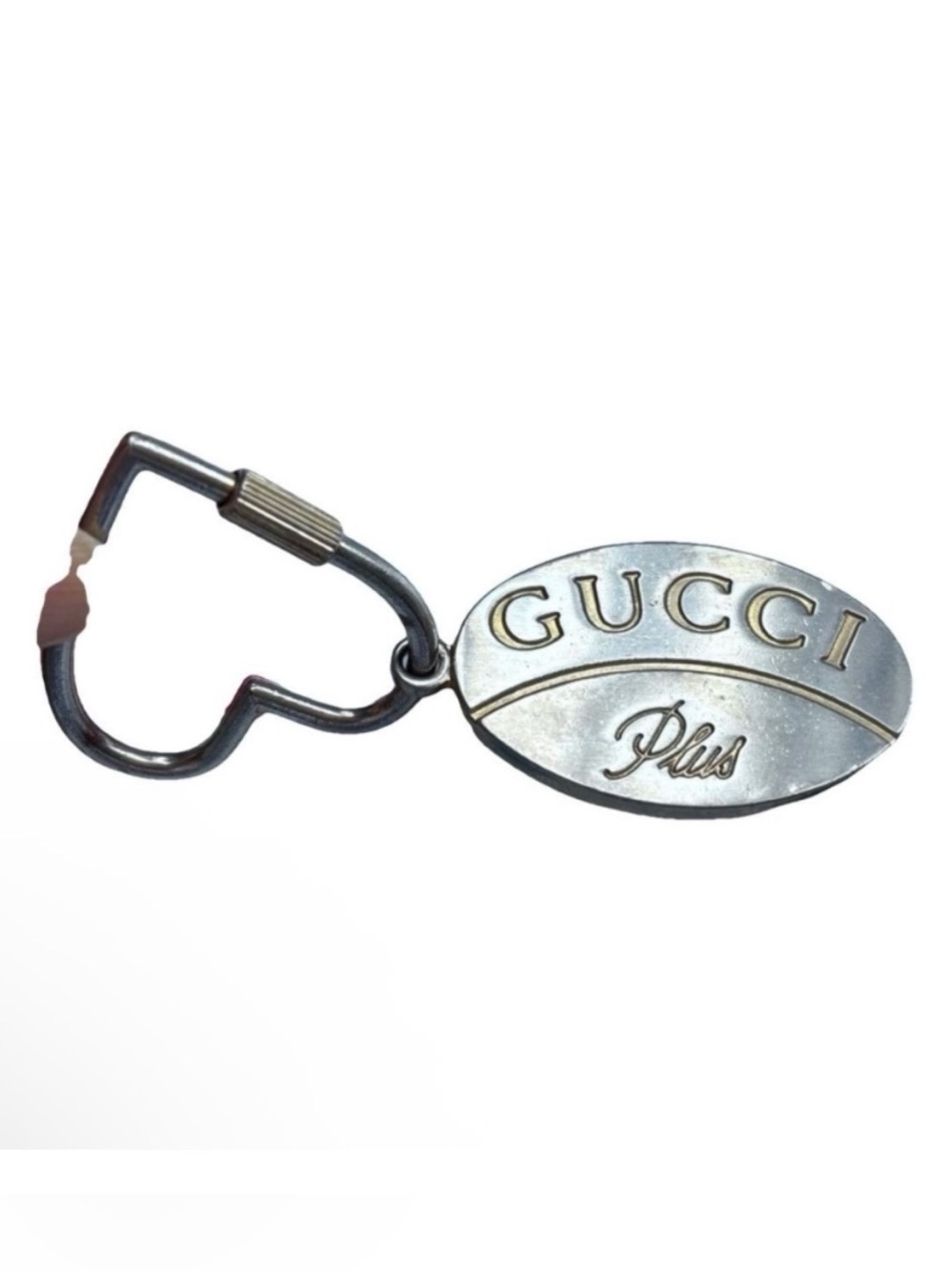 GUCCI PLUS VTG Keychain/ Bag Charm Classic Monogram Design Vintage 80s RARE